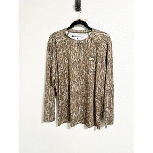 Banded Tec Stalker Mock Shirt Long Sleeve Crew Mossy Oak Bottomland Hunting XL